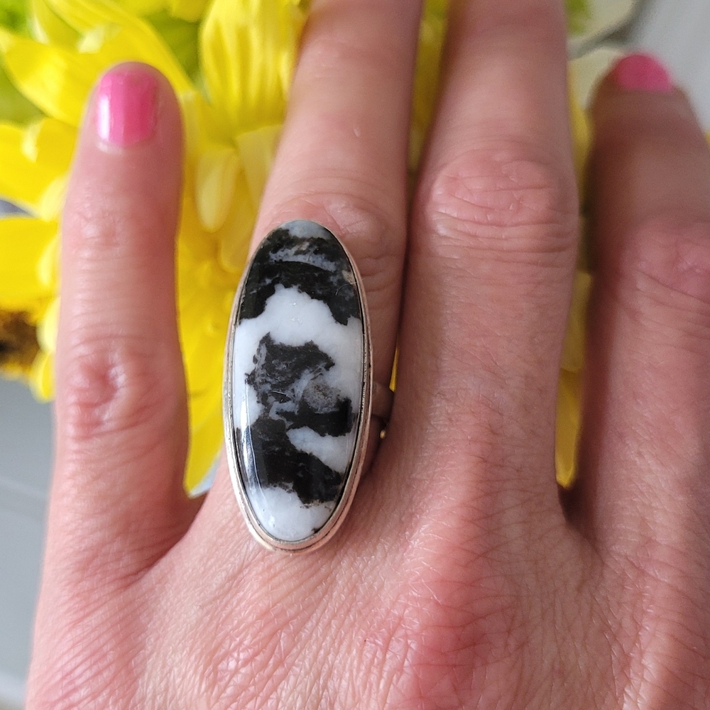 ❤️White Buffalo Turquoise Sterling Silver Ring